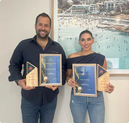 Awards night recognition for the family business